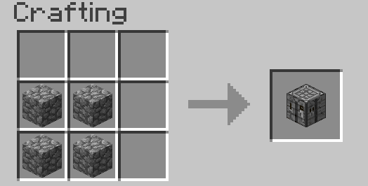 A Cobblestone Crafting Table