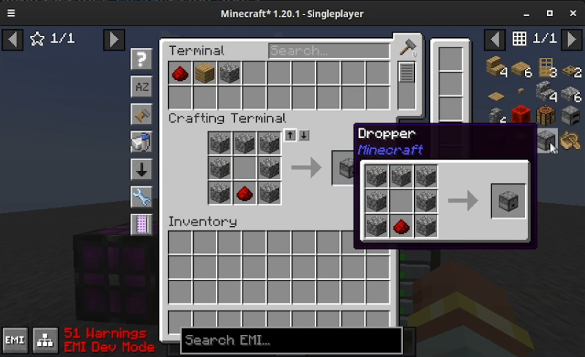 AE2 EMI Crafting Integration