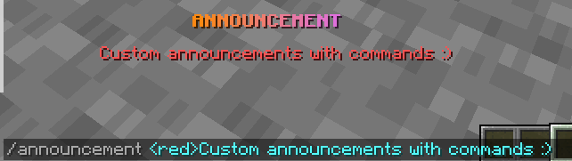 Announcement