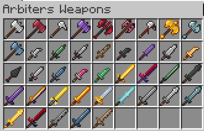 Arbiters Weapons [Fabric]