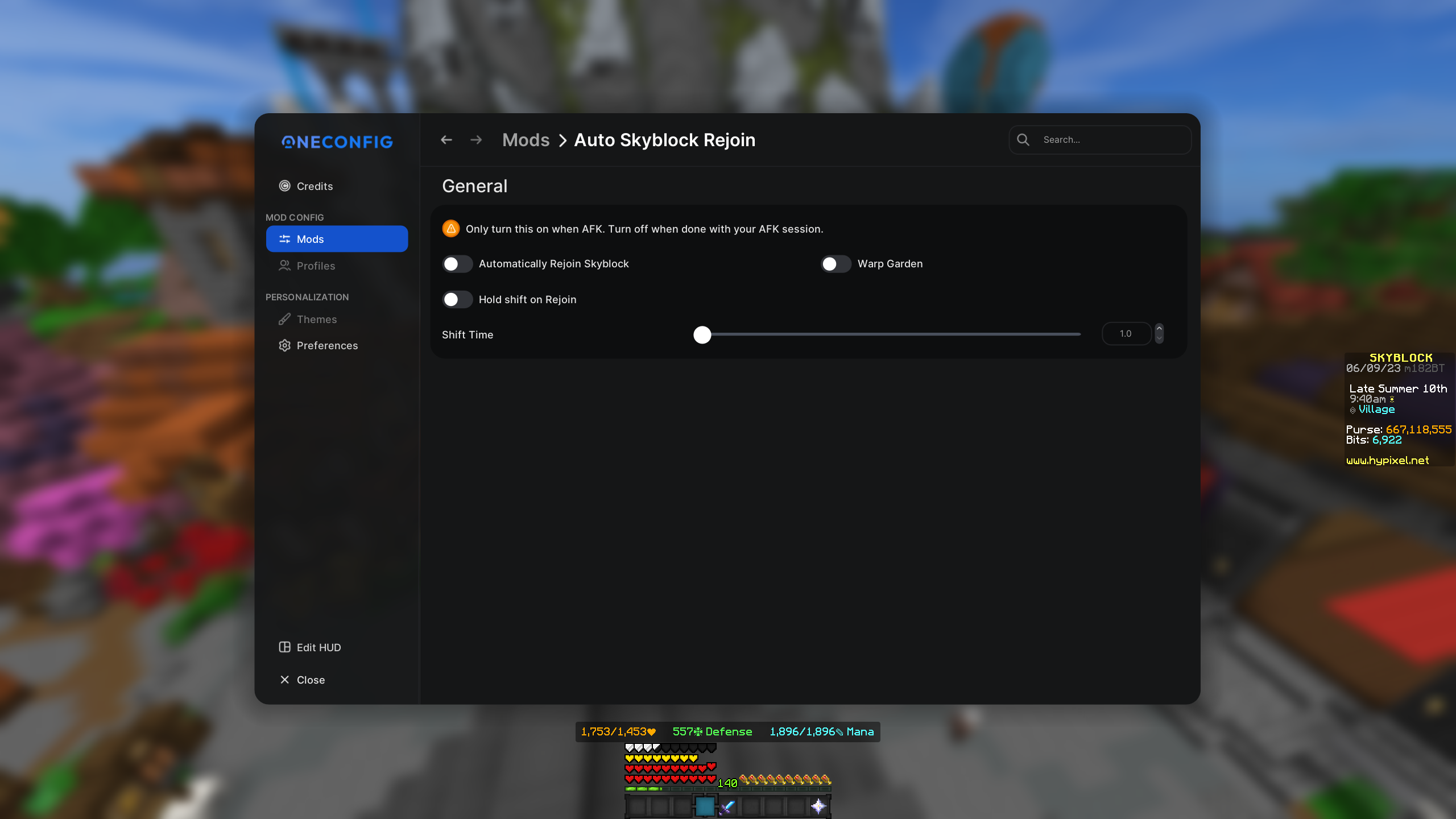AutoSkyblockRejoin