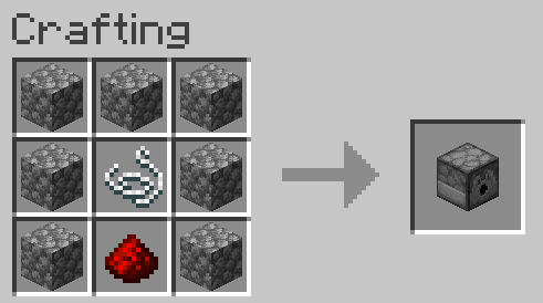 Better dispenser crafting recipe