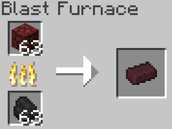 Blasting Netherrack into Nether Bricks