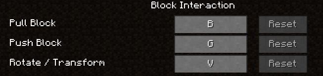 Block Control - Push, Pull, and Rotate blocks.