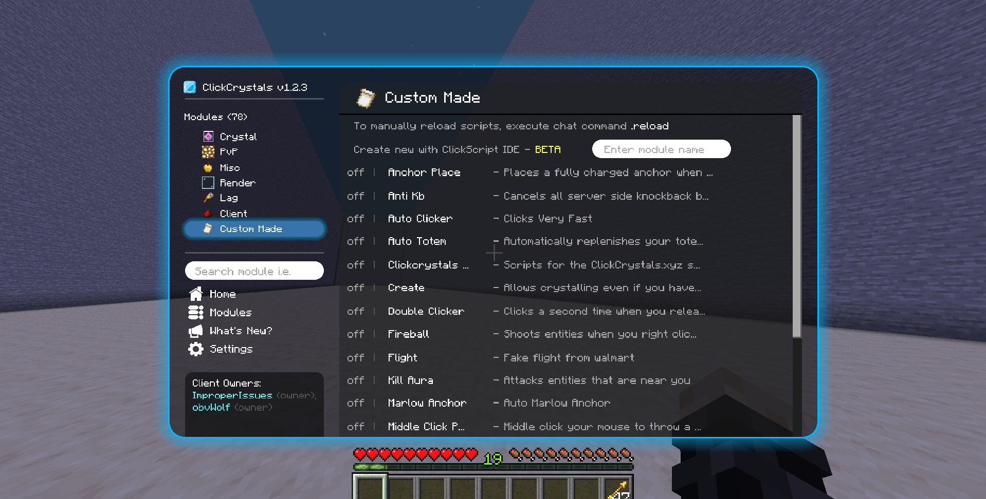 ClickCrystals