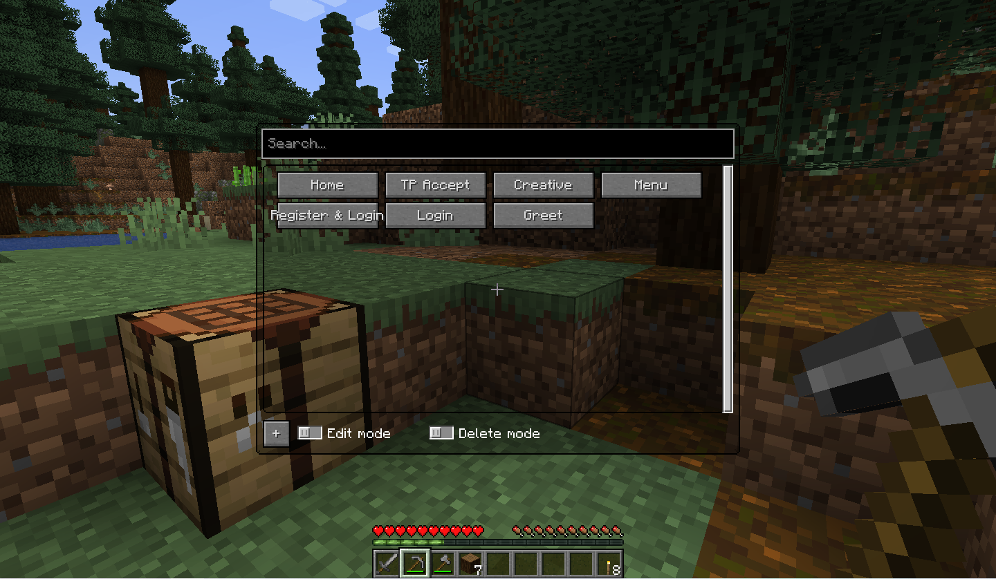 Command GUI Buttons