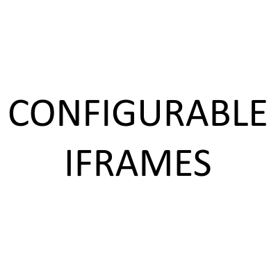 Configurable IFrames