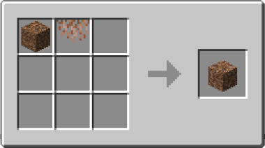 Craftable Rooted Dirt