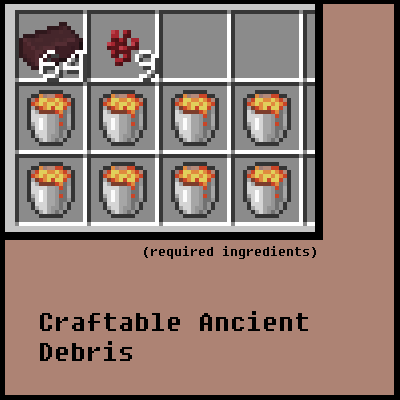 Craftable Ancient Debris