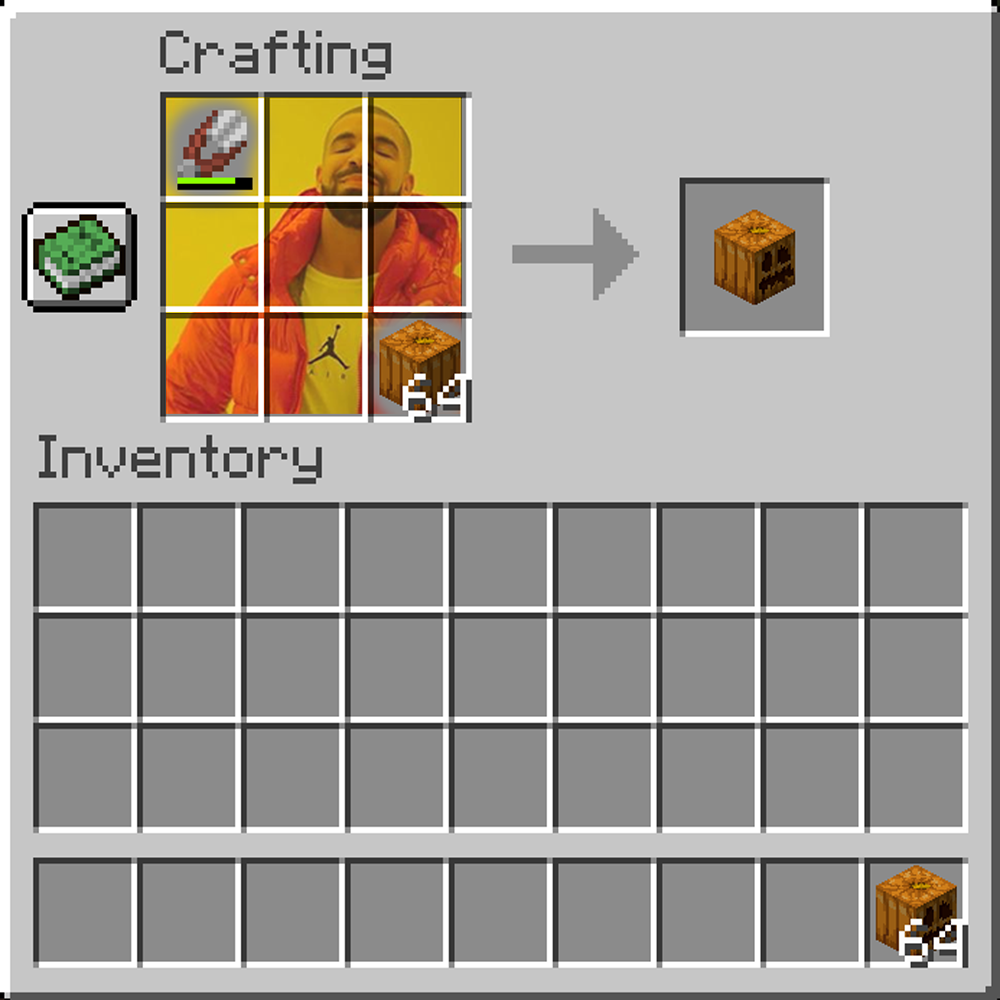 Craftable Carved Pumpkin
