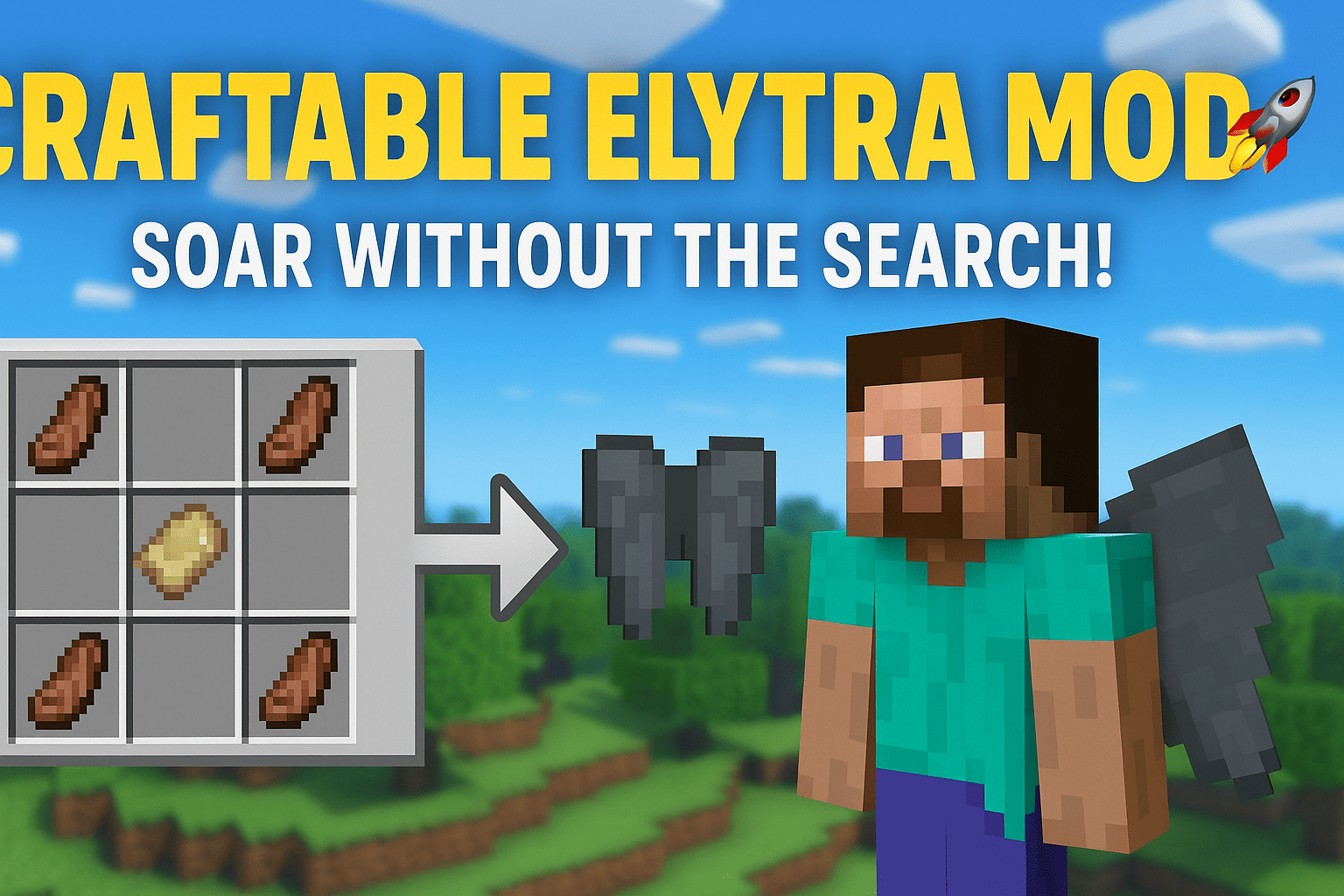 Download 🪶 Craftable Elytra Mod – Soar Without the Search! 🚀 ...
