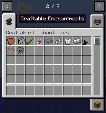 Craftable Enchants