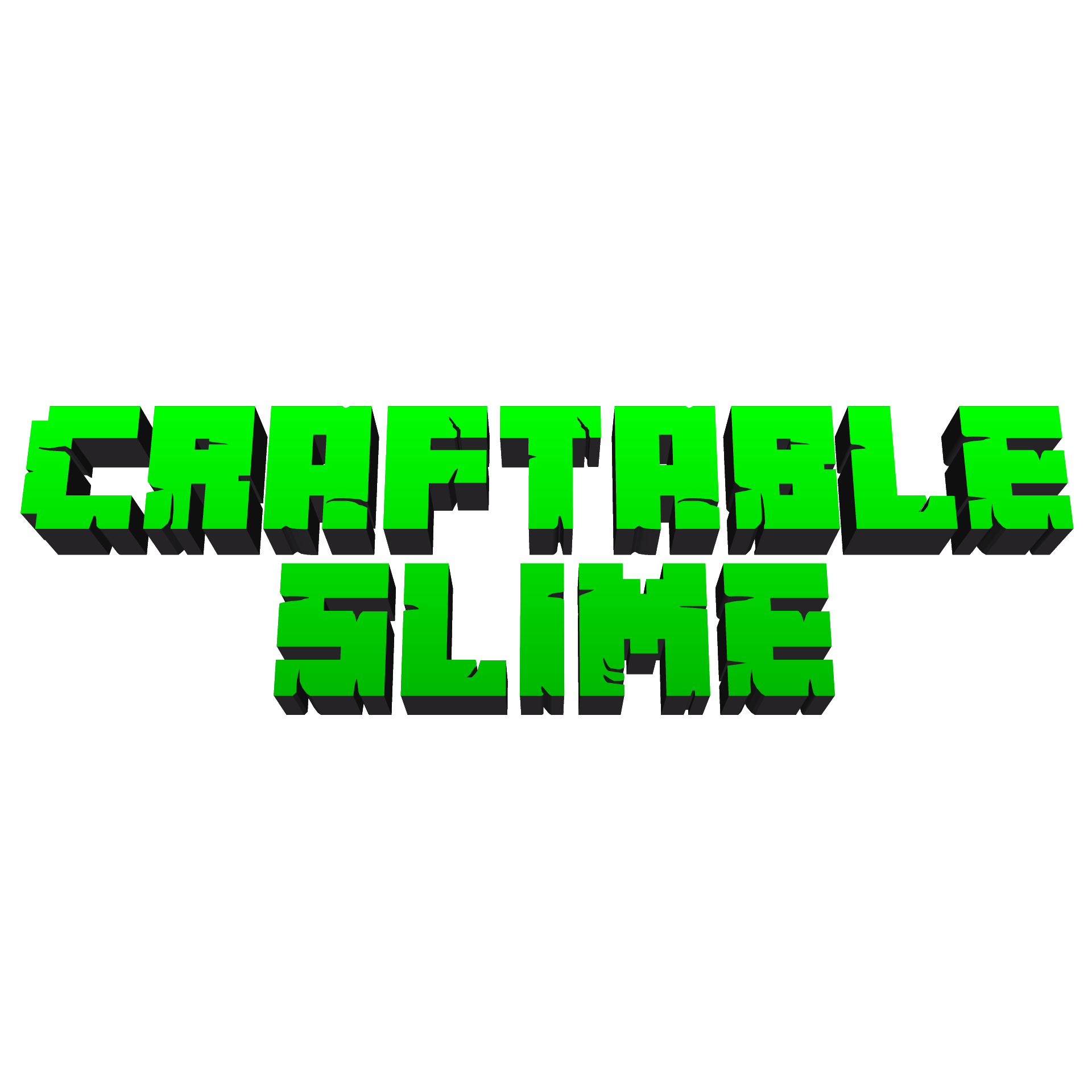 Craftable Slimeballs+Bedrock addon