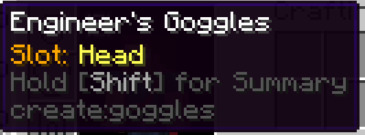 Create Curios Goggles [DISCONTINUED]