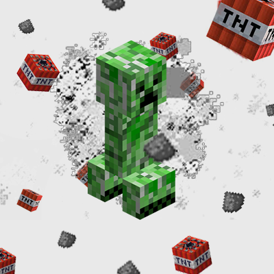 Chokbok's creeper drops TNT !?!!