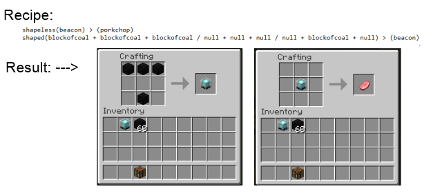 Галерея Custom Recipes — Minecraft Моды — MetaMods
