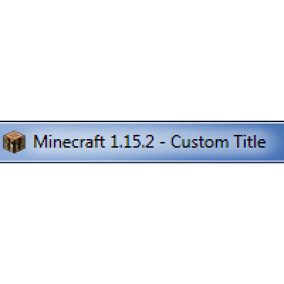 Custom Window Title