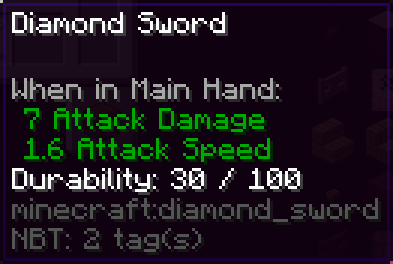 Customizable Max Durability