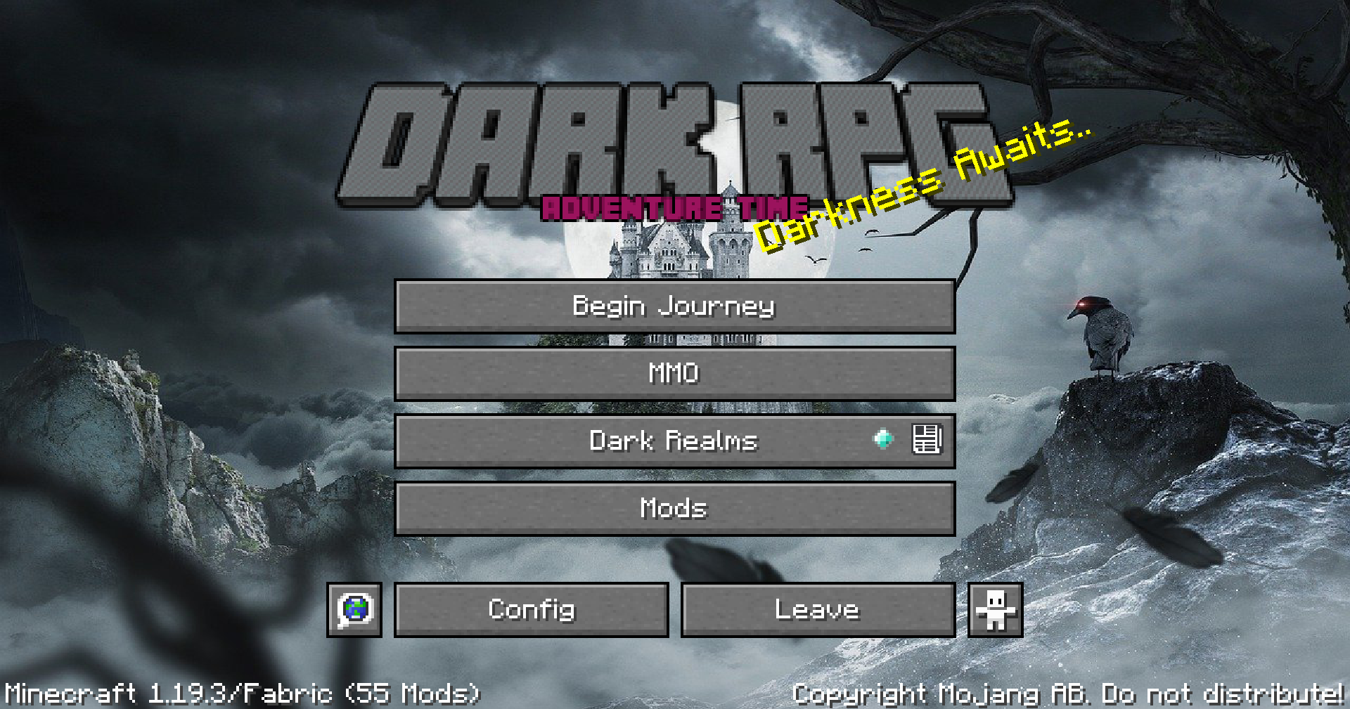 DarkRPG Menu - DarkMenu (RPG Theme) (Fabric/Forge/NeoForge)