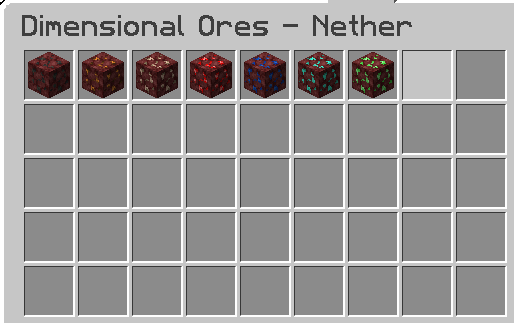 Dimensional Ores: Nether