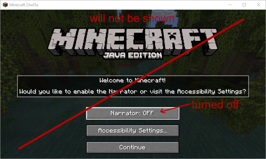 Disable Accessibility Screen