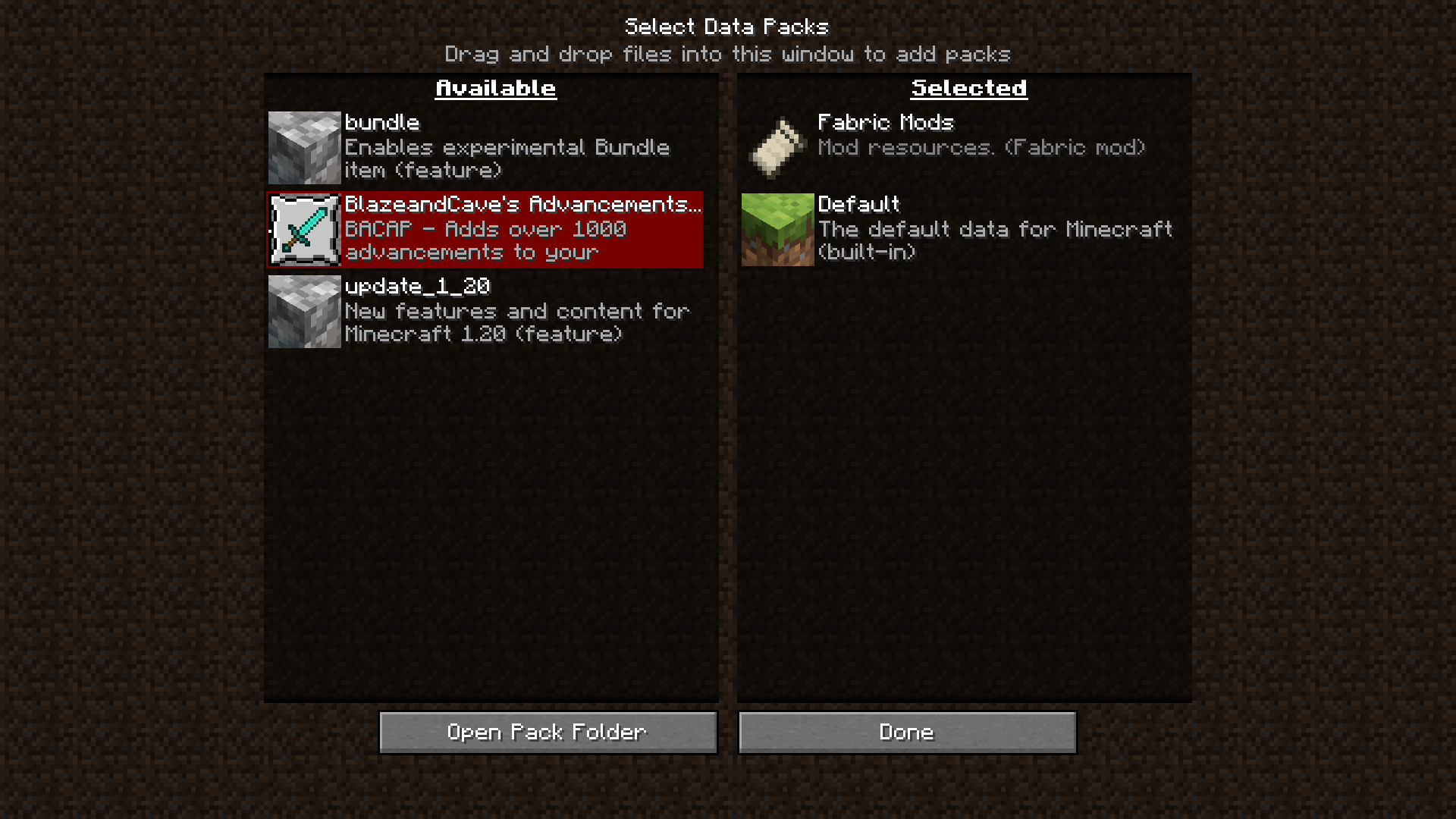 Gallery Datapack Installer — Minecraft Mods — MetaMods