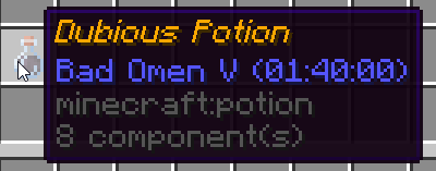 Dubious Potions (Ominous Bottle Fix)
