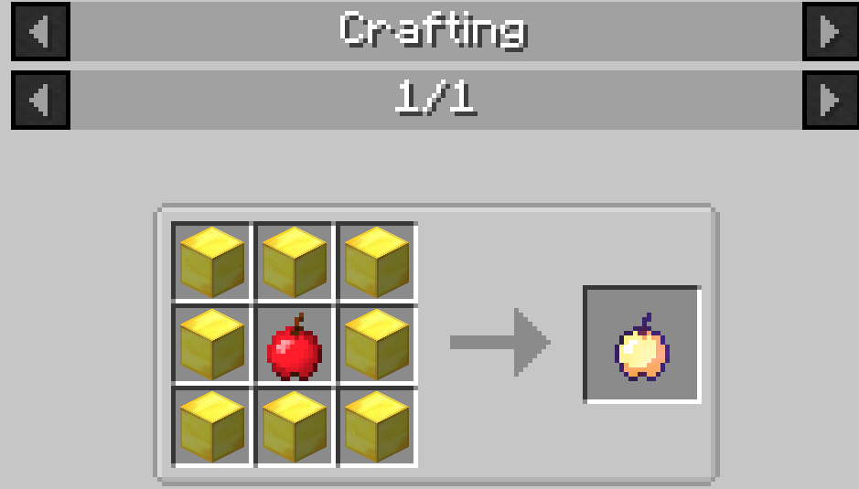 Enchanted Golden Apple Crafting [Forge]