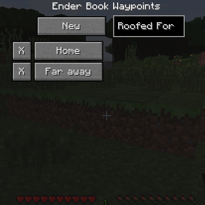 Ender Book - Use XP to visit your waypoints