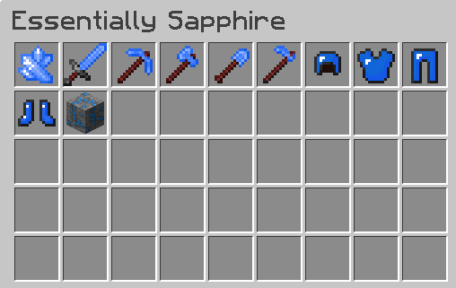 Essentially Sapphire Armor & Tools