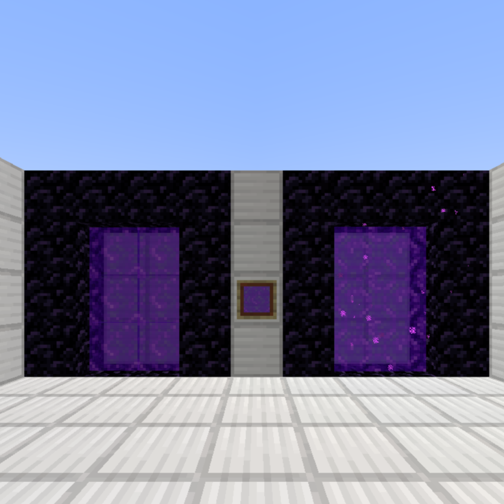 Fake Nether Portal Blocks