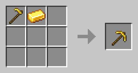 Hoe turns into a pickaxe