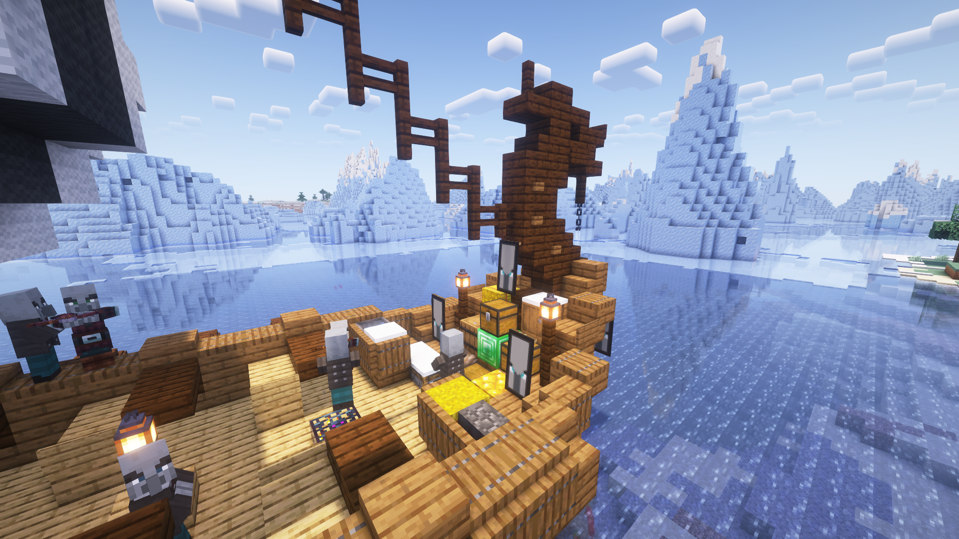 Illager Viking Longship