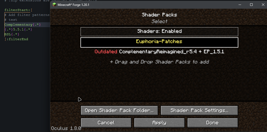 Iris/Oculus Shader Folder