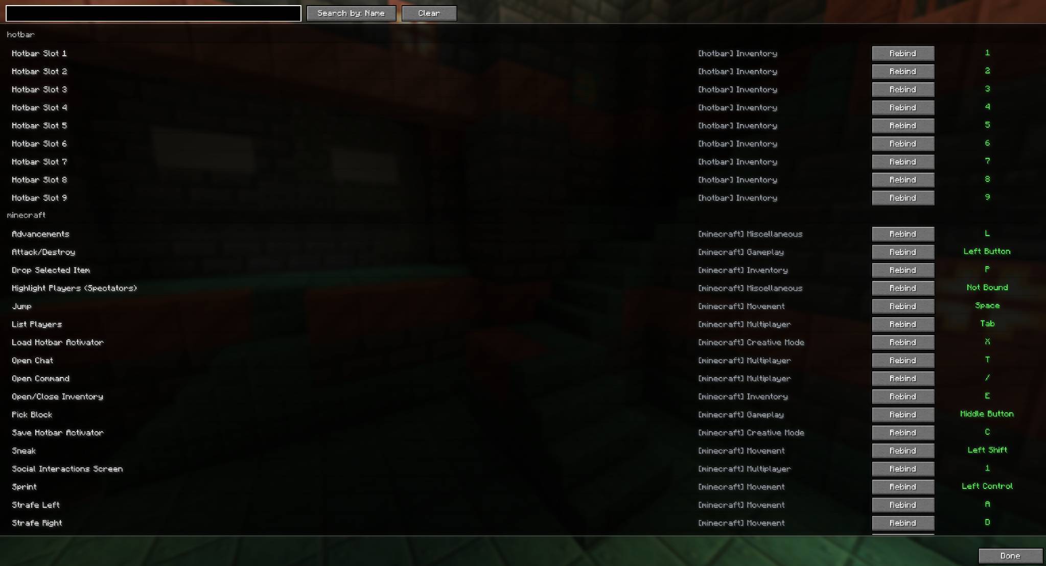 Keybind Search (NeoForge)