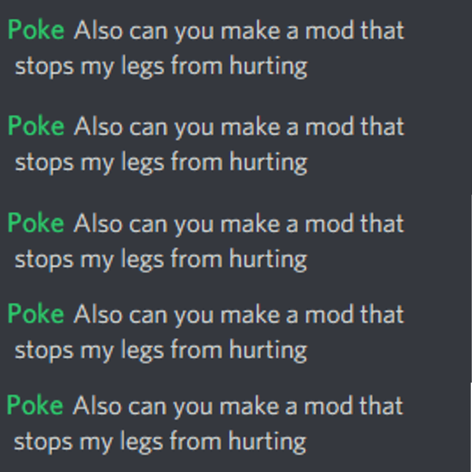 Legs Hurt