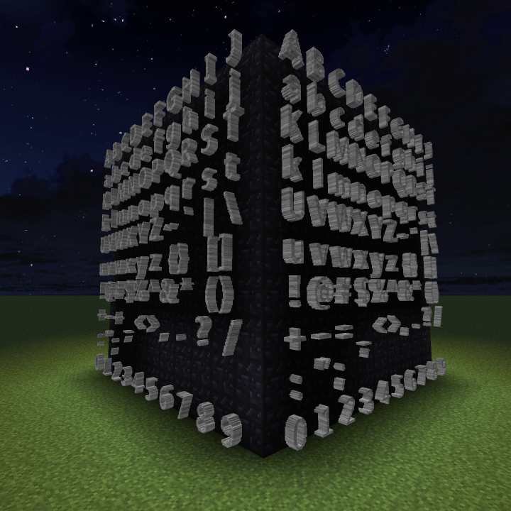 Letters, numbers and Symbols Mod