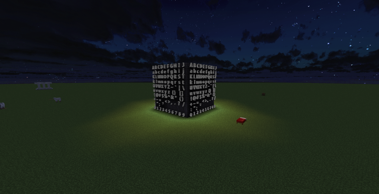 Letters, numbers and Symbols Mod