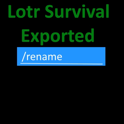 SinglePlayer item Renaming