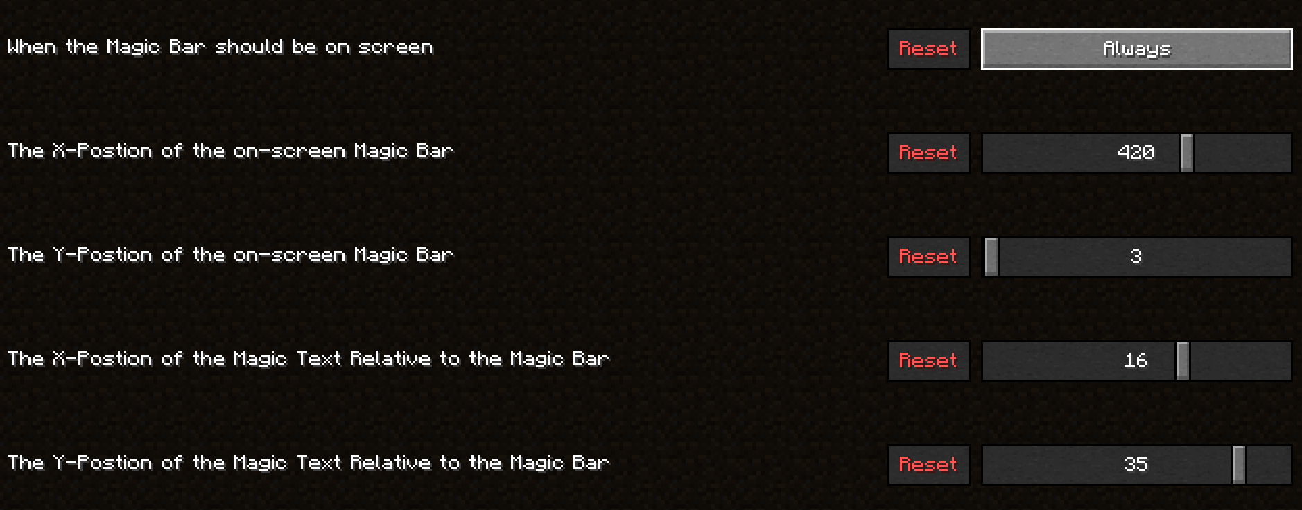 Magic Bar Lib