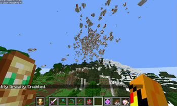 Minecraft Gravity Simulator