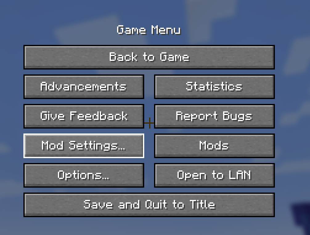 Mod Settings