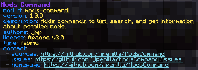 Mods Command