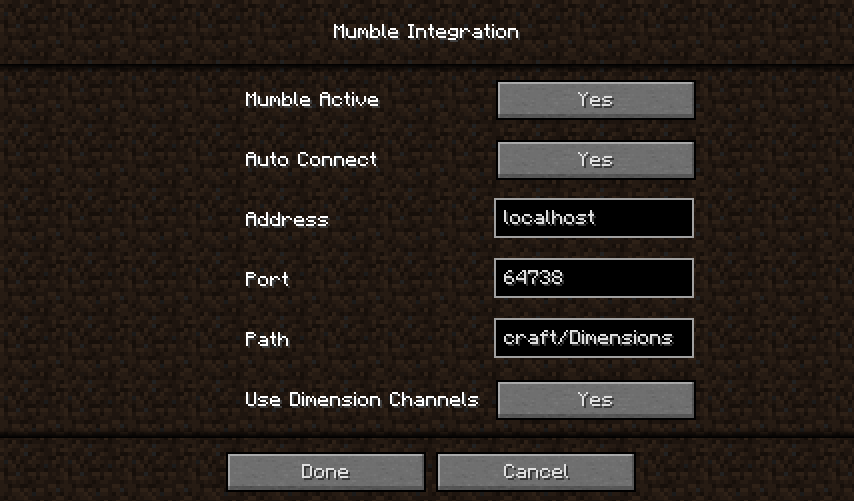 Mumble Integration