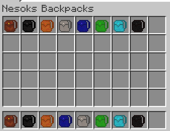 Аддоны Nesok´s easy backpack´s — Minecraft Моды — MetaMods
