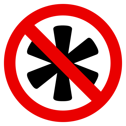 No Asterisk