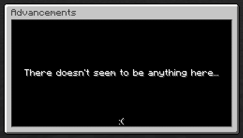 No Vanilla Advancements