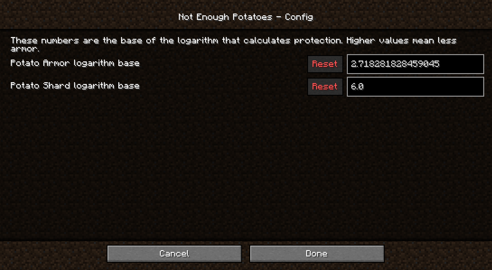 Not Enough Potatoes