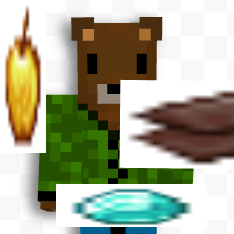 Minecraft but... Silabear drops OP loot