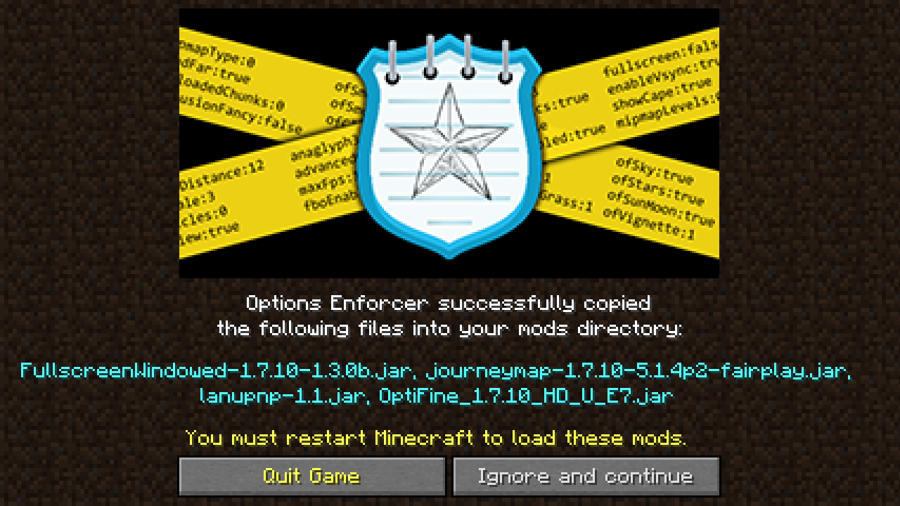 Options Enforcer